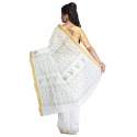 Buy White Baluchari Saree By Raj Sarees Brand thumb 1