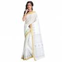 Buy White Baluchari Saree By Raj Sarees Brand thumb 3