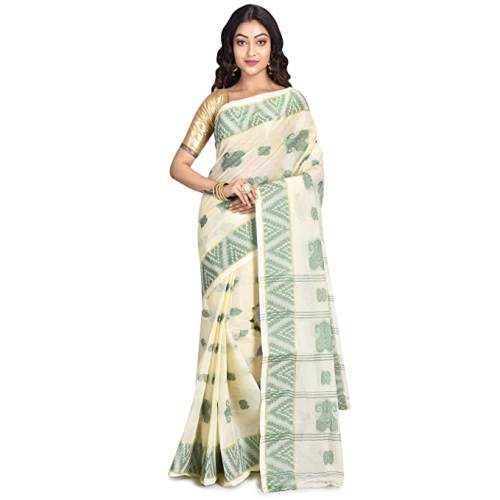 Get Woven Cotton Saree By Raj Sarees Brand by Raj Sarees