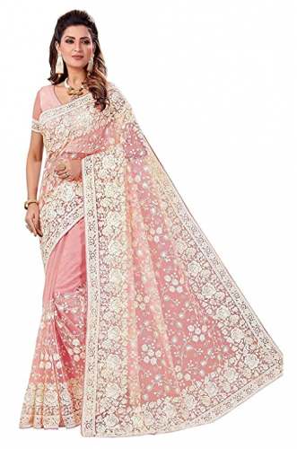 Buy Net Embroidery Saree By Nine Sister﻿ Brand by Nine Sister