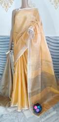 Ladies Stylish Tissue Linen Saree