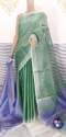 Ladies Stylish Tissue Linen Saree thumb 1