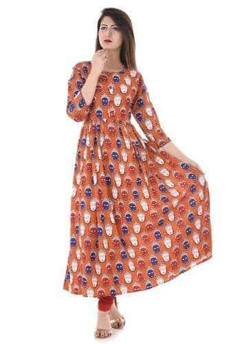 Regular Wear Long Gown Kurti 