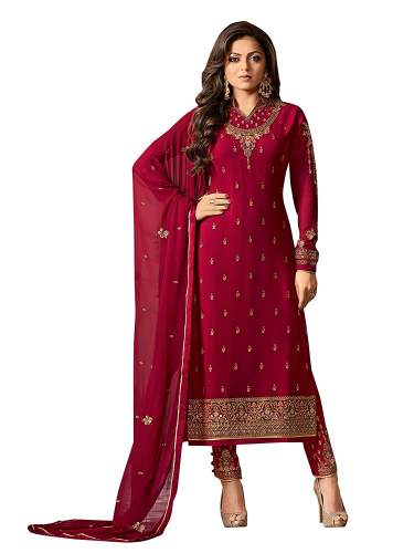 Womens Georgette Heavy Salwar Suit Set by Sana Collections