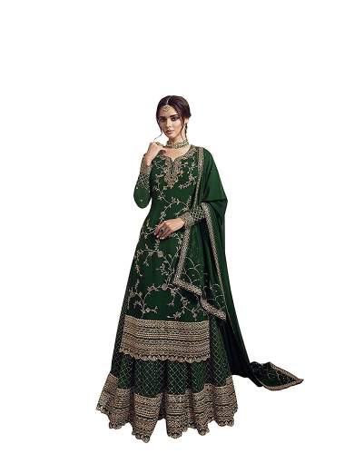 Womens Faux Georgette Palazzo Suit