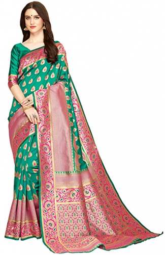 Buy KEDARFAB Banarasi Silk Saree For Women by Kedarfab