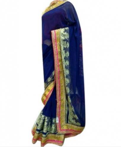 Designer Chiffon Saree by Vrindavan Sarees