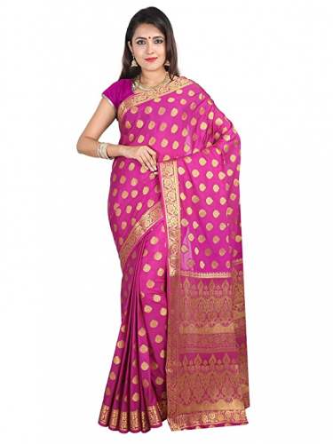 Buy Kanjivaram Art Silk Saree By Indian Silks by Indian Silks