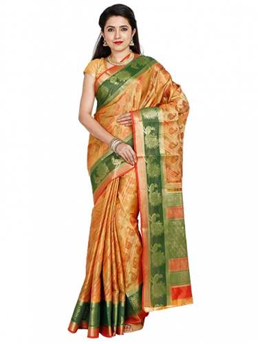 Buy Kanjivaram Silk Saree By INDIAN SILKS Brand by Indian Silks