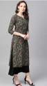 Women Printed Rayon Straight Kurti thumb 1