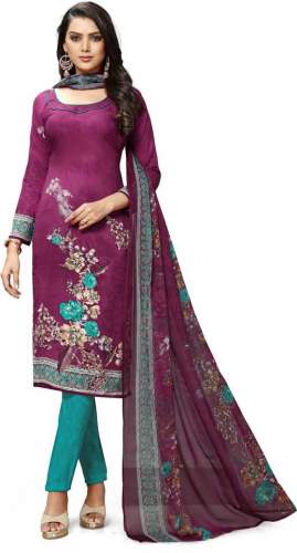 Buy Avisha Brand Synthetic Printed Dress Material by Avisha