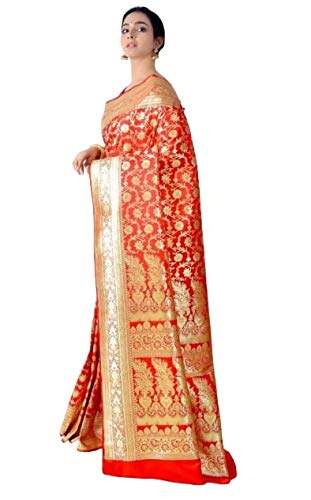 Buy HerClozet Banarasi Silk Saree For Women by HerClozet