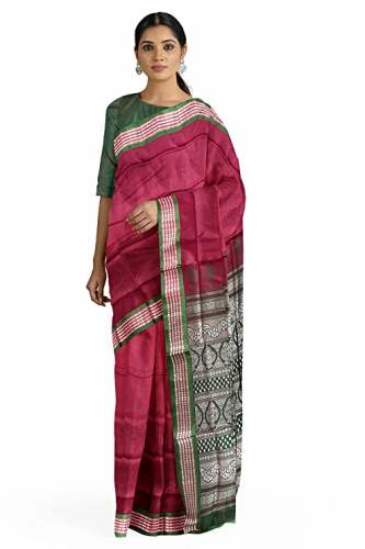 Buy Silk Border Saree By HerClozet Brand by HerClozet