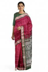 Buy Silk Border Saree By HerClozet Brand