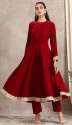 solid-flared-velvet-kurti