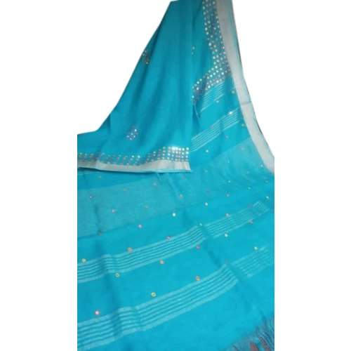  Mirror Work Saree With Blouse Piece by Ayubi Handloom