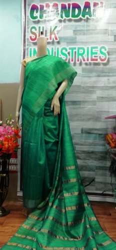 Plain Bhagalpuri Silk Saree by Ayubi Handloom