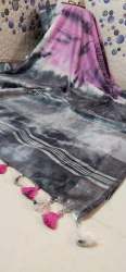 Ladies 6m Cotton Slub Slory Saree