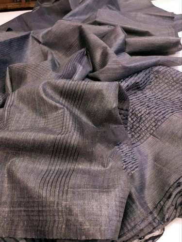 Ladies Grey Kota Baswara Silk Saree by Vishwanath Handloom