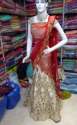 bridal-wear-white-and-red-heavy-lehenga