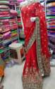 heavy-designer-wedding-wear-red-work-saree
