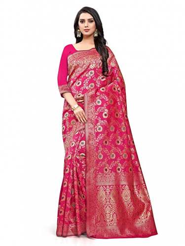 Buy Banarasi Jacquard Silk Strictly Designer Saree by Strictly Designer
