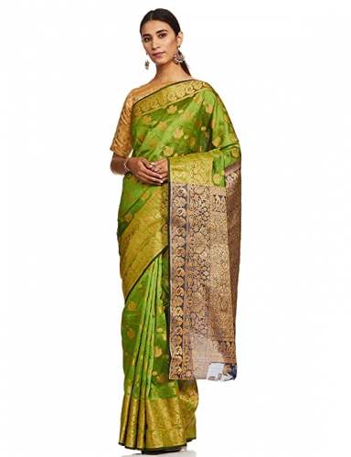 Buy Banarasi Silk Saree By Strictly Designer Brand by Strictly Designer