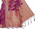 Buy AANZIA Banarasi Jacquard Saree At Retail thumb 3