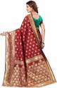 Buy AANZIA Banarasi Jacquard Saree For Women thumb 2