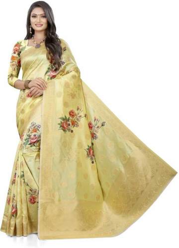 Get Banarasi Jacquard Saree By AANZIA Brand by AANZIA