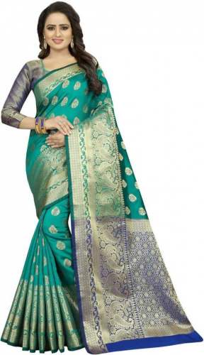 Buy Silk Blend Saree By DC Brand