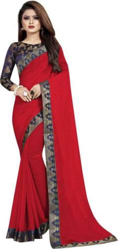 Get Plain DC Brand Saree At Retail Price
