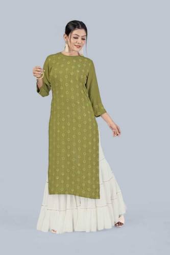 Buy Embroidered Rayon KurtI By Fashion Dream