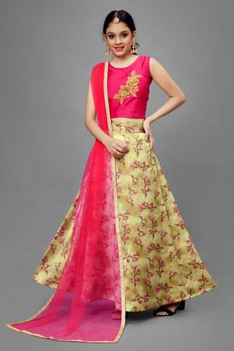 Buy Floral Print Lehenga By Fashion Dream Brand by Dream Fashion