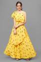 Buy Yellow Floral Printed Gown By Fashion Dream thumb 1