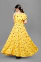 Buy Yellow Floral Printed Gown By Fashion Dream thumb 2