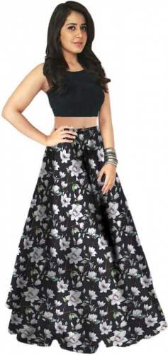 Buy Black Lehenga Choli By LookNbook art  by LooknBook Art