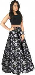 Buy Black Lehenga Choli By LookNbook art 