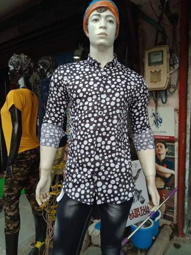 Polka Dot mens Shirt  by Krishna Boutique