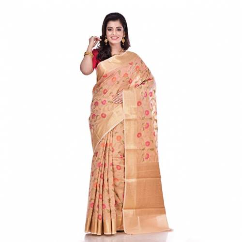 Buy Silk Blend Saree By Naveera Brand by Naveera
