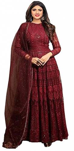 Buy Georgette Anarkali Gown By Ethnic Yard by Ethnic Yard