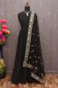 Get Black Georgette Suit By Ethnic Yard Brand thumb 4