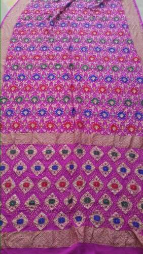 Bandhej Print Banarasi Georgette Saree 