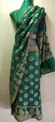 Gadwal Silk Bandhani Saree