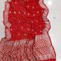 Pure Khaddi hand looms Georgette Banarasi Saree thumb 1