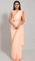 navlik-special-georgette-plain-saree-with-belt