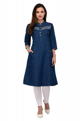 Jeans kurtis for discount ladies