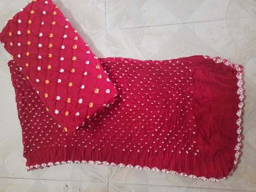 Pure Cotton Bandhani Dress Material from Kutch by Ashraf Hussain Khatri