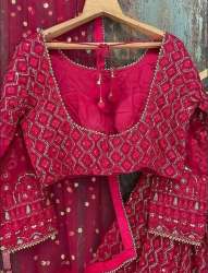 Marvelous Sequins Embroidery Georgette Lehenga  