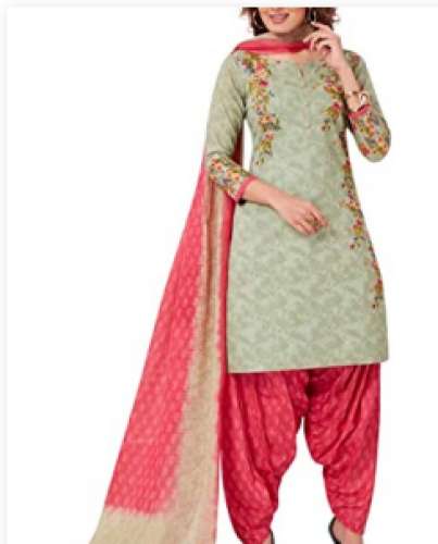 Ladies Printed Punjabi Salwar Suit by Narula Cloth House Textiles